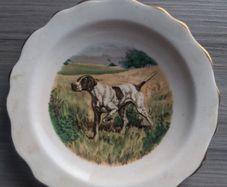 Royal Stafford Bone China German Pointer Decorative Plate