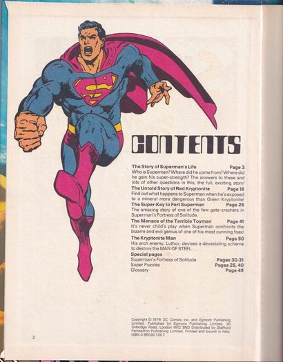 Superman Annual 1979 Egmont Uk Hard Back Book