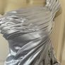 BNWT -  Silver/Blue hand beaded occasion Dress (10-12) Image 3