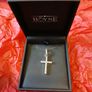 Sterling silver/cubic zirconia cross necklace Image 2