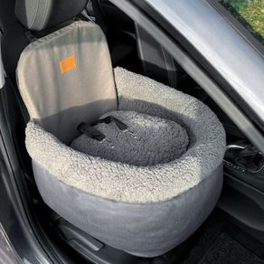 Luxury Dog Car Seat high-quality, orthopaedic cushion 2 Adjustable Leashes