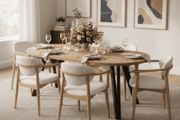 Marco Modern Extendable Round Dining Table 100-140