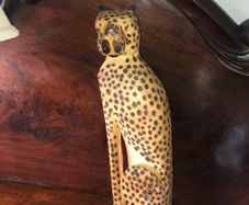 Wooden leopard