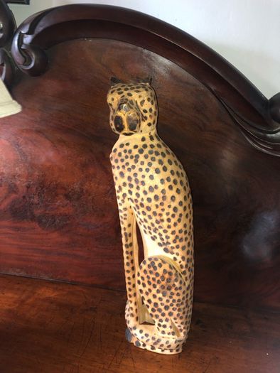 Wooden leopard