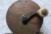 Antique brass J Bernard of Picadilly fishing reel