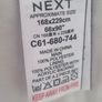 Next Teal Velvet Lined Curtains 168x229cm Image 3