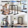Adjustable Dip Bars, 400kg Heavy Duty Parallel Bars, Stable Dip Station with Dual Safety Lock, Height Adjustable Parallettes for Home Gym, Calisthenics & Upper Body Workout Image 7