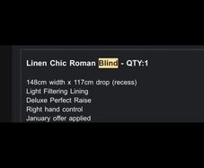 Linen chic Roman blind
