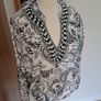 Monari Embellished Black/White Top Size 40 L Image 10