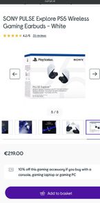 SONY PULSE Explore PS5 Wireless Gaming Earbuds - White