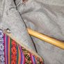 Nitya Design Baja hoodie with ethnic pattern, vintage (small tear) Image 3