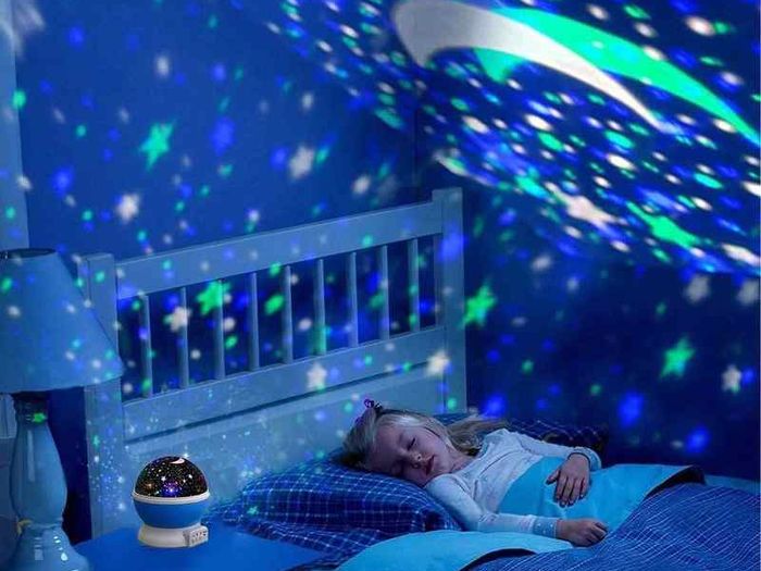Rotating Projection Lamp USB LED Night Light Sky Moon Star Master Projector for Kids Baby Sleep Lighting