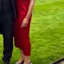 Zara Womens Satin Effect Dress with Draped Detail Red Image 4