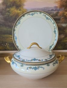 Large Lidded  Tureen & Serving Plate Frank Haviland Limoges