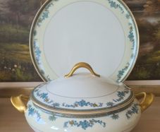 Large Lidded  Tureen & Serving Plate Frank Haviland Limoges
