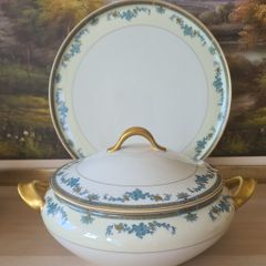 Large Lidded  Tureen & Serving Plate Frank Haviland Limoges
