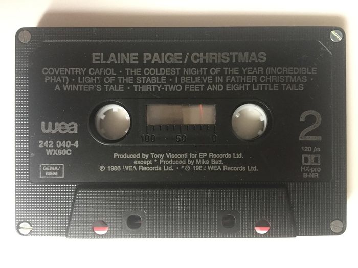 Elaine Paige [1986] Christmas (Cassette Tape Album)