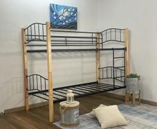 Sturdy Wooden & Metal Bunk Bed