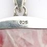 925 Silver Red Sunburst Statement Shell Pendant Image 5