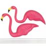 Set of 2 x Lawn Flamingos Garden Pond Ornament NEW Image 3