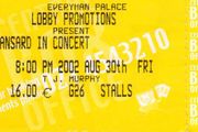 Oscar Winner - Glen Hansard In Concert - Ticket From Everyman Palace Cork  From 2002