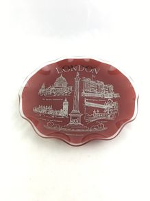 London glass decorative plate