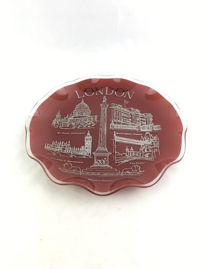 London glass decorative plate