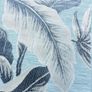 New 115cm x 170cm raised pile leaf tropical outdoor/indoor rug in distressed blue, grey and navy Image 2