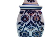 Blue White and Gold Ginger Jar