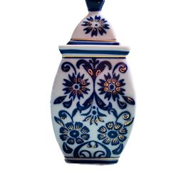 Blue White and Gold Ginger Jar