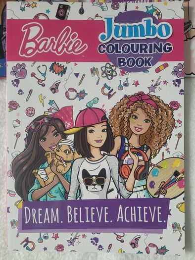 New - Barbie Jumbo Colouring Book + FREE Barbie Annual and two magazines