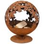 Esschert Design Fire Pit Laser Cut Leaves Rust FF293 Image 2