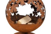 Esschert Design Fire Pit Laser Cut Leaves Rust FF293
