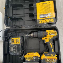 DeWalt DCD778 18V XR Brushless Combi Drill + 2x 5Ah Batteries + Charger + Case