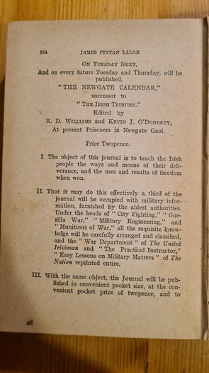 James Fintan Lawlor Patriot And Political Essayist 1807- 1849.by L. Fogarty. B. A. With a preface by Arthur Griffith. Hardback In Fair Condition.