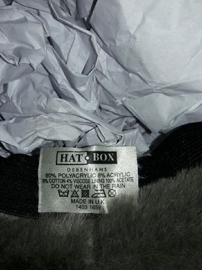 Ladies Taupe Furry Hat