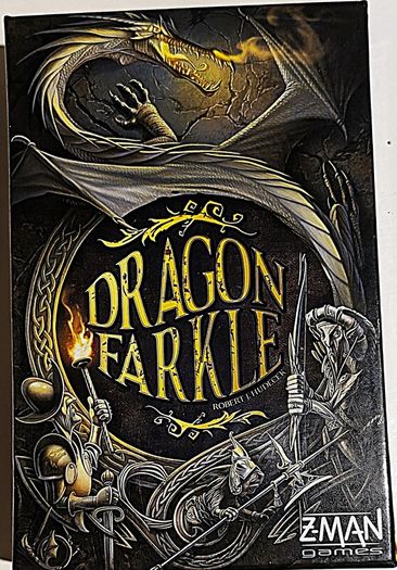Dragon Farkle German Edition Board Game - Z-man Games - Out Of Print Complete Edition