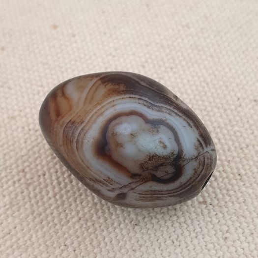 Vintage Natural Suliemani Eyes Agate Bead Amulet