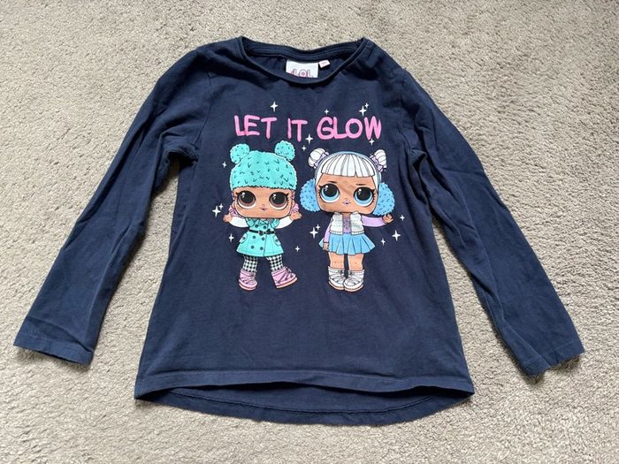 girls top long sleeve LOL 122cm 6-7 years