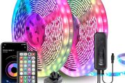 LED Strip Lights 30m (2 Rolls of 15m) Ultra-Long LED Lights Strip Music Sync, App Control with Remote, LED RGB Tape Lights LED Lights for Bedroom [Energy Class A++]