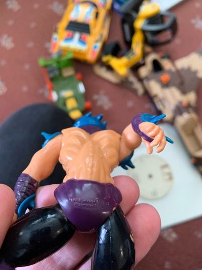 Vintage TMNT Playmates Bundle - Shredder, Turtles & Fan Powered Skateboard (1988)