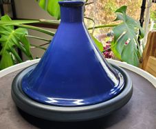 Le Creuset Cast Iron Tagine 31cm - Cobalt Blue - Made in France