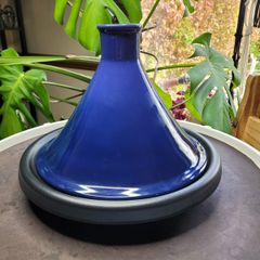 Le Creuset Cast Iron Tagine 31cm - Cobalt Blue - Made in France