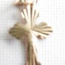 9K Yellow Gold 375 small Cross Crucifix Charm Necklace Pendant 0,17g Image 8