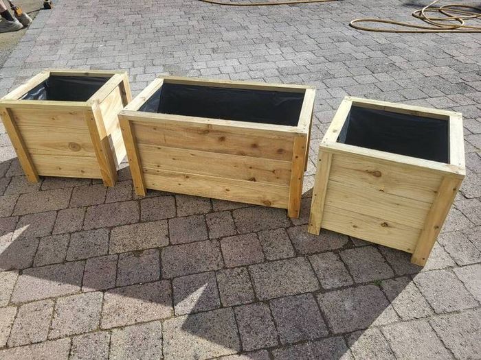 Small Medium Large Wooden Planters Flower Planter Raised Planter Vegetable Planter