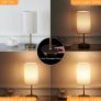 FREE P&PTouch Bedside Lamps, Dimmable USB Table Lamp with 2 USB Charging Ports  (Bulb Included) Image 2