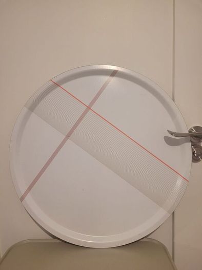 large tray with food cover