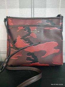Authentic Coach North/South Camo Crossbody