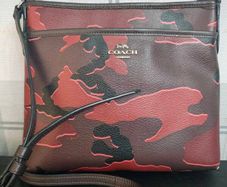 Authentic Coach North/South Camo Crossbody