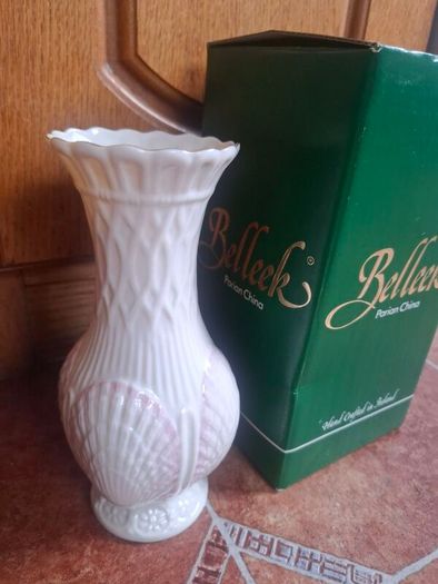 Belleek Vase & box
